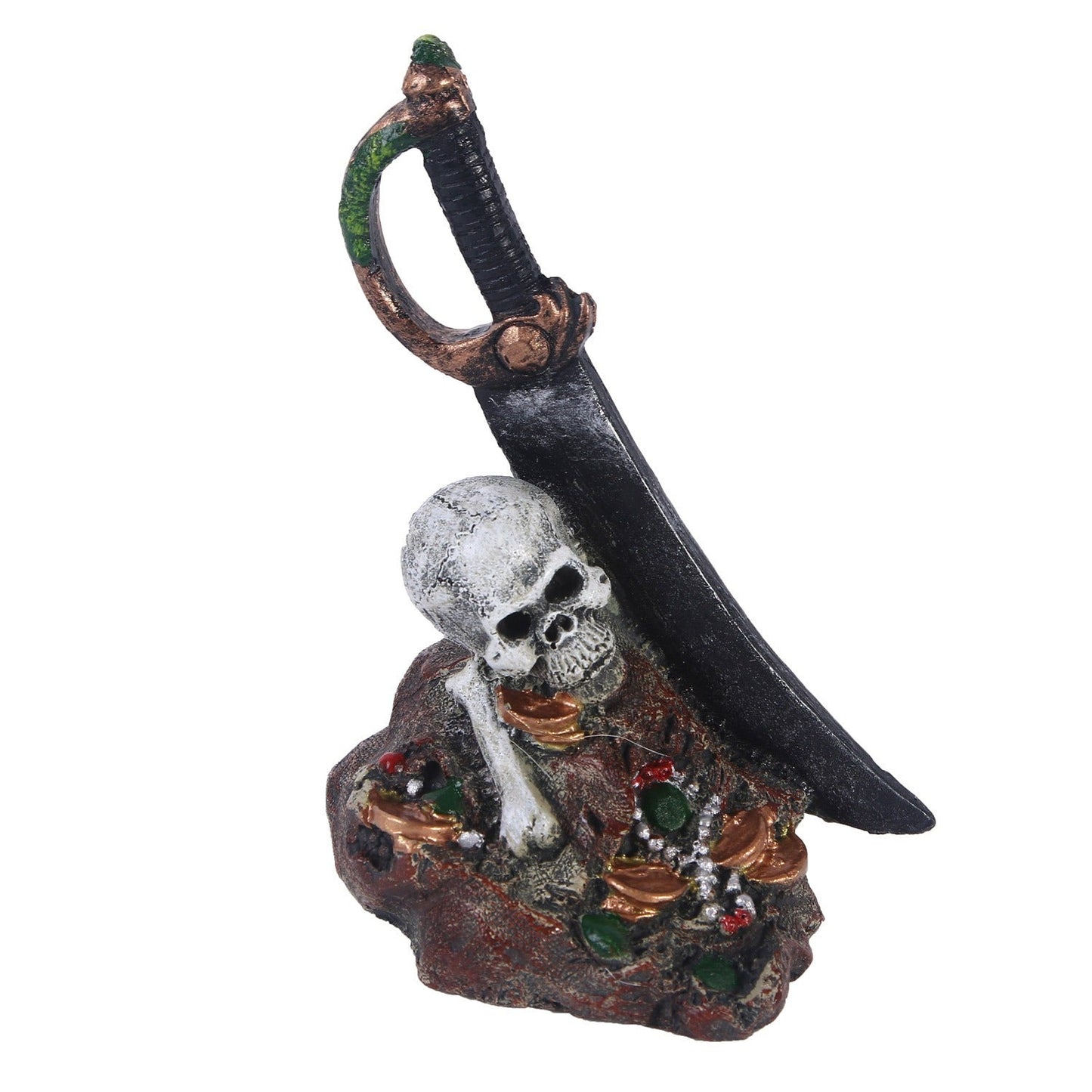 Zombie skull reptile toy hiding room fish tank decoration eprolo