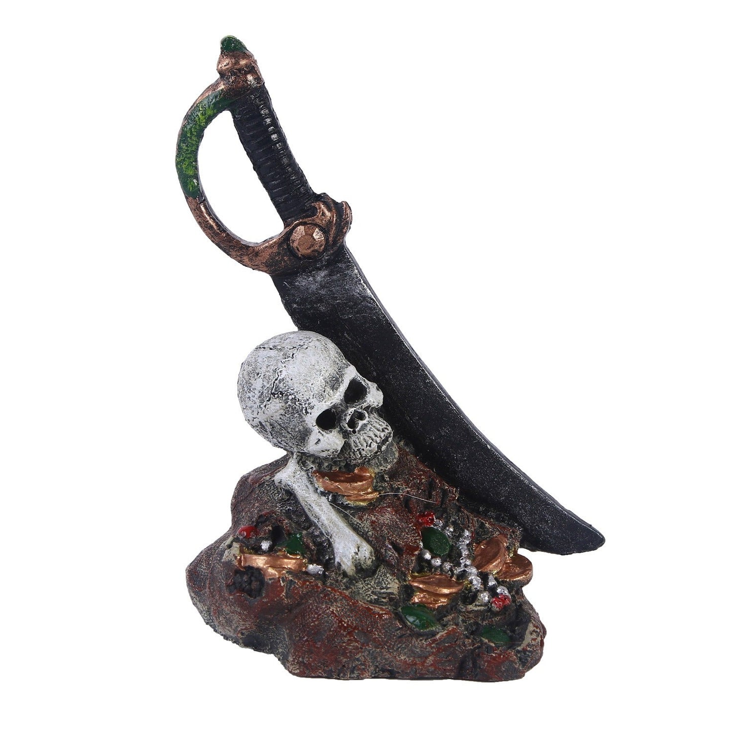 Zombie skull reptile toy hiding room fish tank decoration eprolo