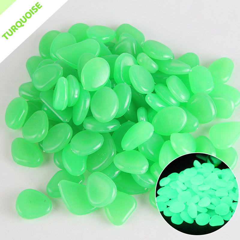 Glow In The Dark Aquarium Pebbles Luminous Artificial Goose Egg Stone Decor eprolo