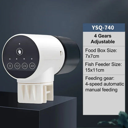Fish tank feeder intelligent small and large capacity aquarium koi goldfish timed automatic fish feeder eprolo