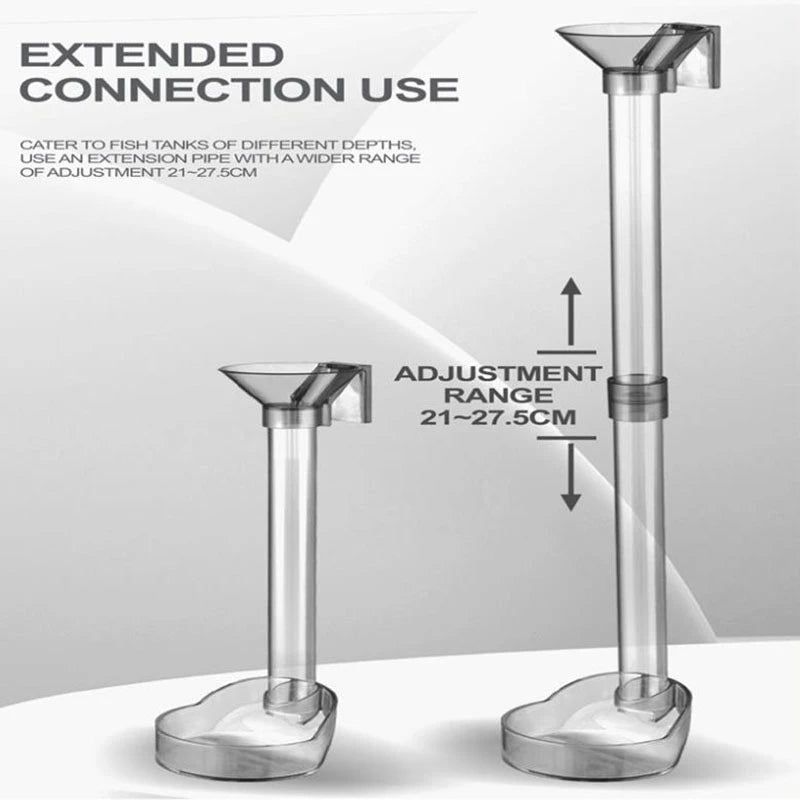 Acrylic Aquarium Feeder Tube Set Dish Transparent Fish Tank Shrimp Snail Food Feeder Bowl eprolo