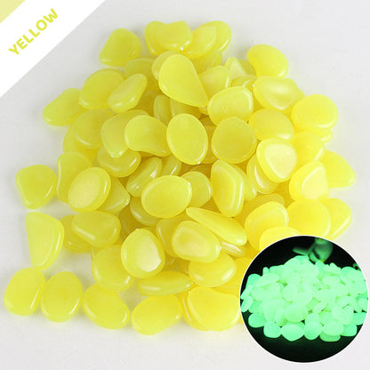 Glow In The Dark Aquarium Pebbles Luminous Artificial Goose Egg Stone Decor eprolo