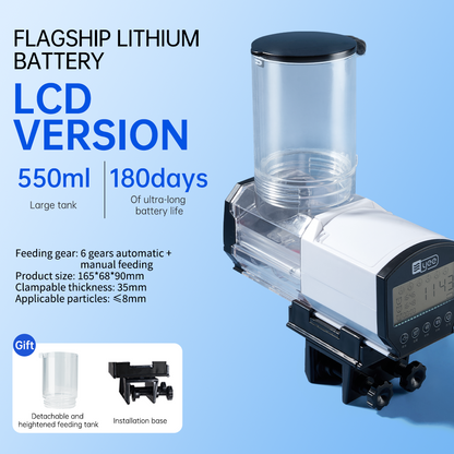 Fish tank feeder intelligent small and large capacity aquarium koi goldfish timed automatic fish feeder eprolo