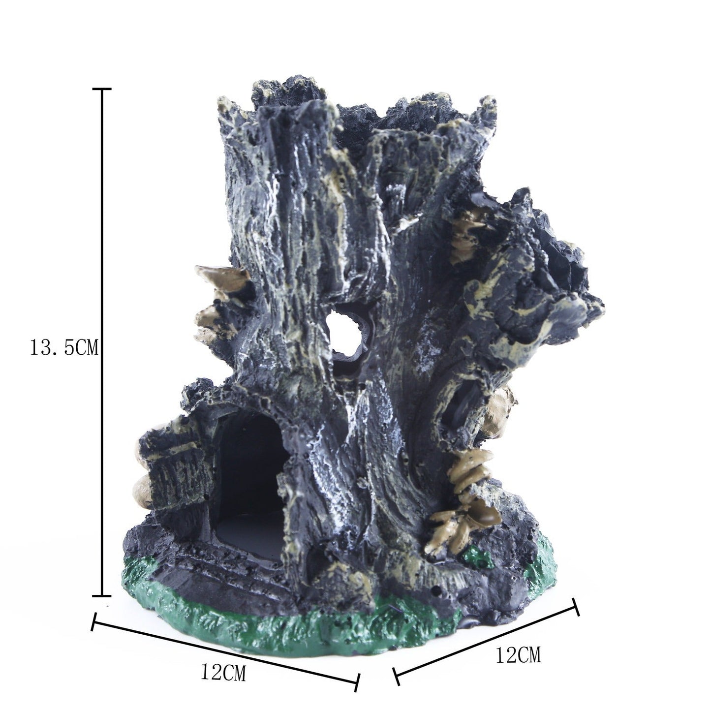 Fish tank pet shelter lizard house tree stump ornaments eprolo