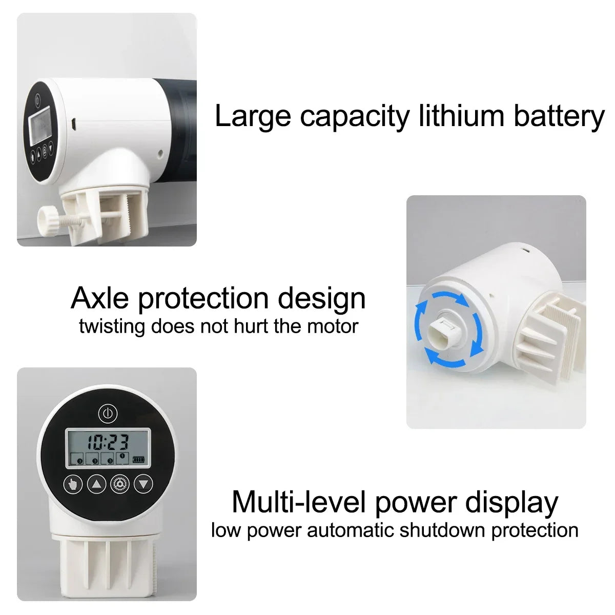 Fish tank feeder intelligent small and large capacity aquarium koi goldfish timed automatic fish feeder eprolo