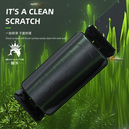 Magnetic Aquarium Fish Tank Brushes Floating Clean Glass Window Algae Scraper Cleaner Brush eprolo