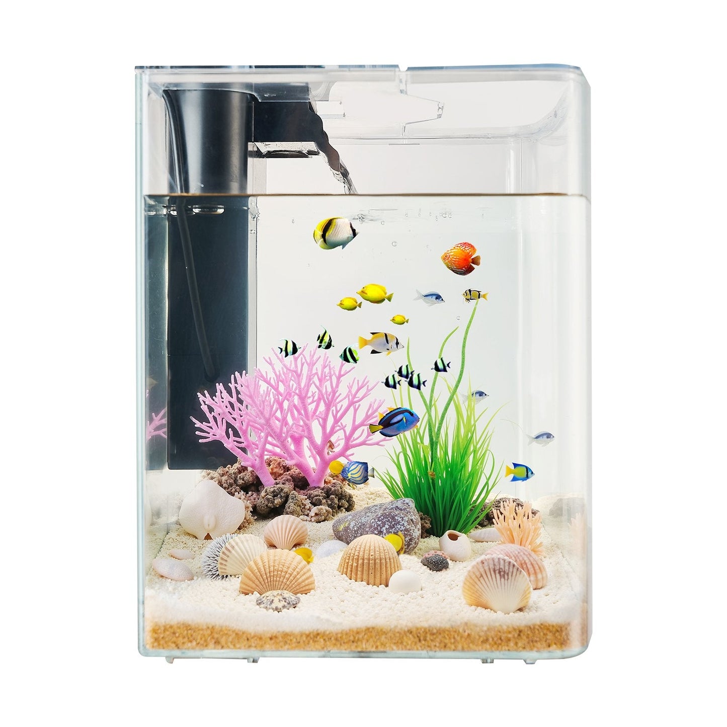 2 Gallon Fish Tank Aquarium Smart Arch Clear GPPS 3 Color Self Cleaning eprolo