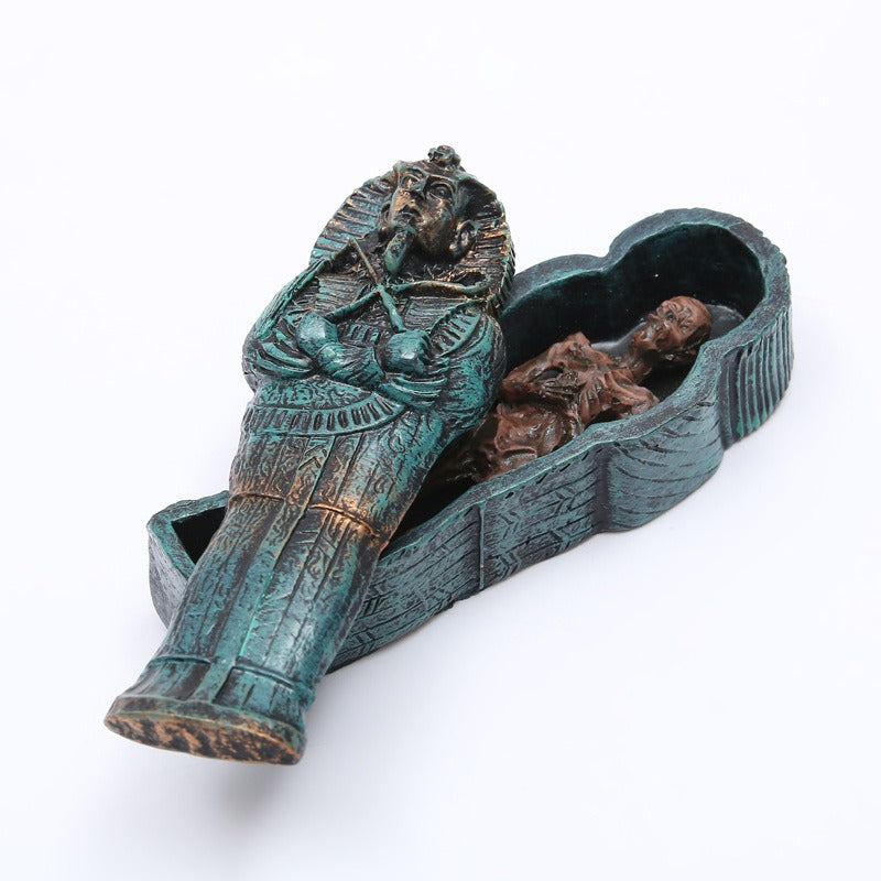 Mummy coffin fish tank resin ornaments eprolo