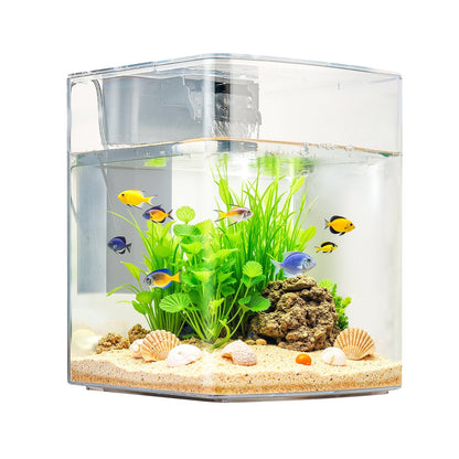 2 Gallon Fish Tank Aquarium Smart Arch Clear GPPS 3 Color Self Cleaning eprolo