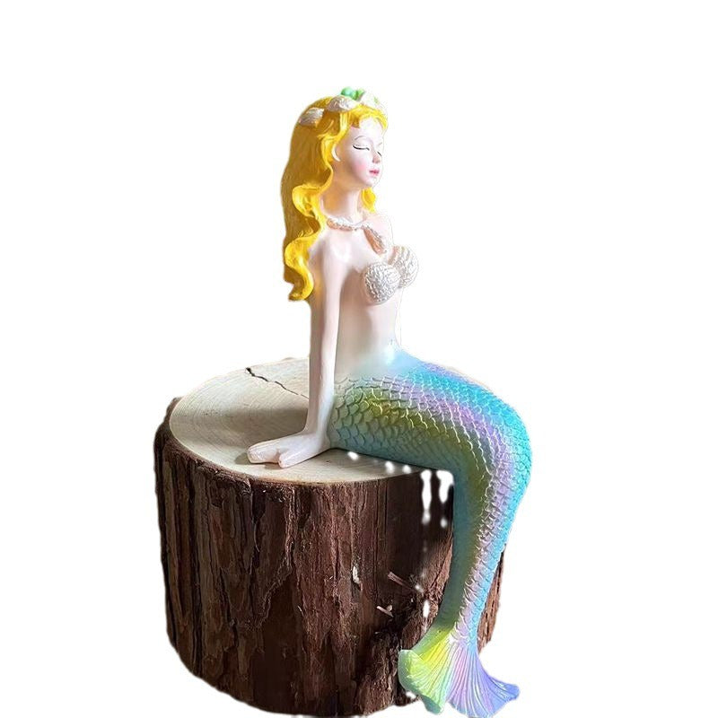 Mermaid Courtyard Decoration Decoration Decoration Decoration Pool Fish Tank Resin eprolo