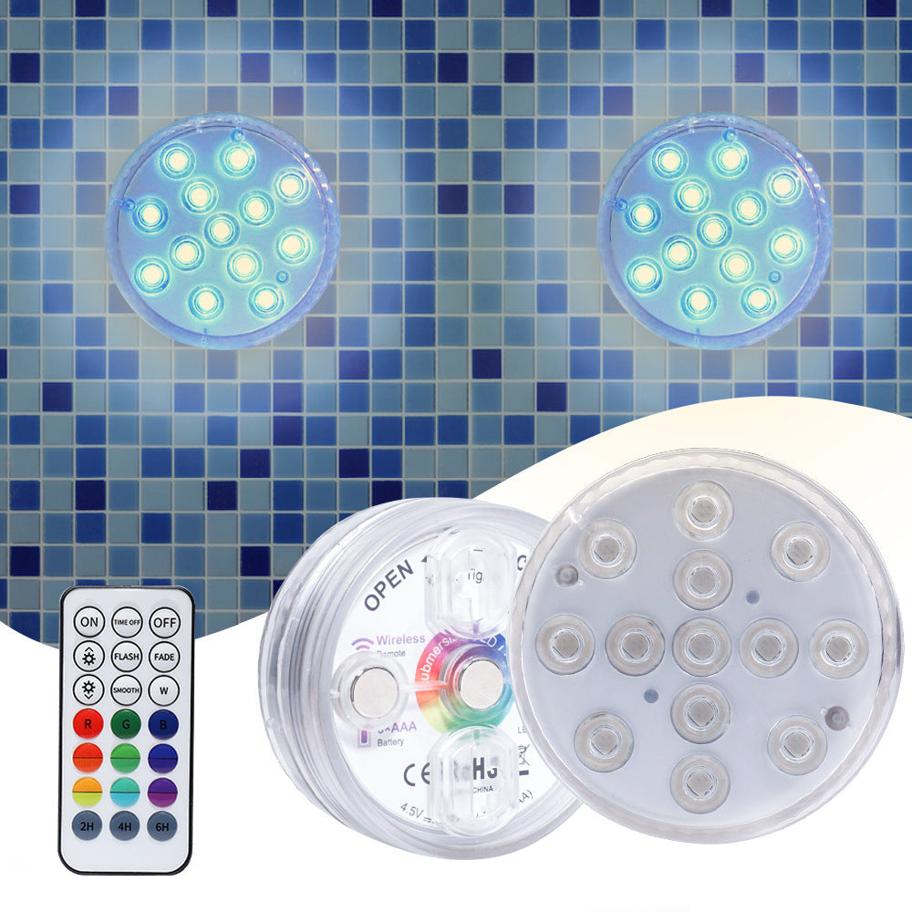 LED Diving Light RGB Colorful Infrared Waterproof Knob Decorative Light Fish Tank Light Aquatic Plant Light LED Underwater Light eprolo