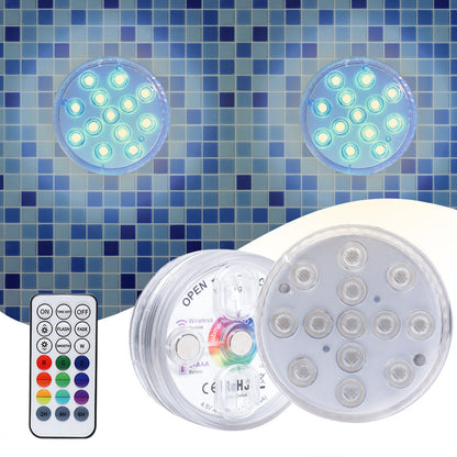 LED Diving Light RGB Colorful Infrared Waterproof Knob Decorative Light Fish Tank Light Aquatic Plant Light LED Underwater Light eprolo