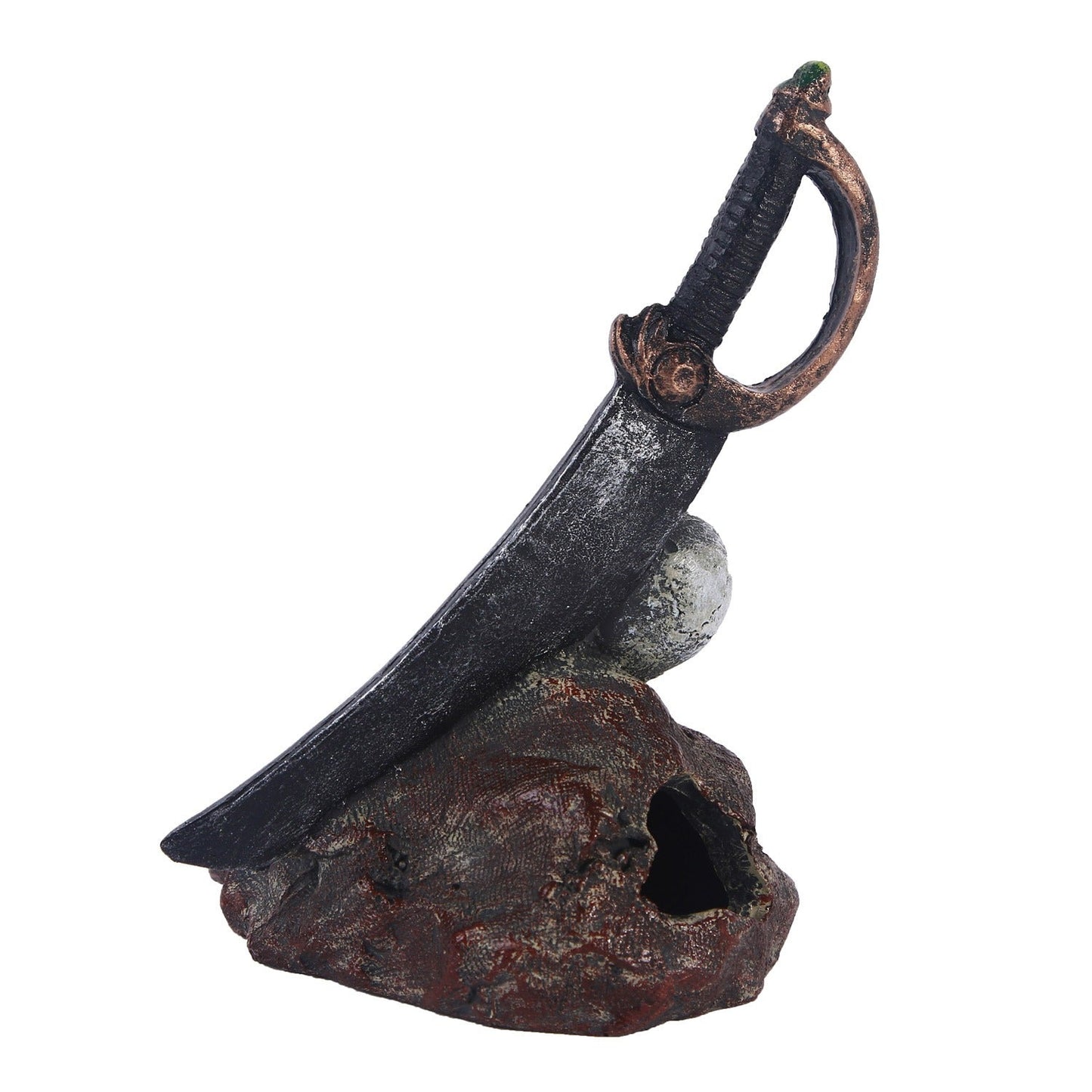 Zombie skull reptile toy hiding room fish tank decoration eprolo