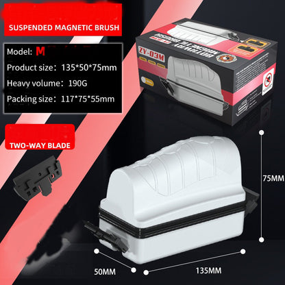 Magnetic Aquarium Fish Tank Brushes Floating Clean Glass Window Algae Scraper Cleaner Brush eprolo