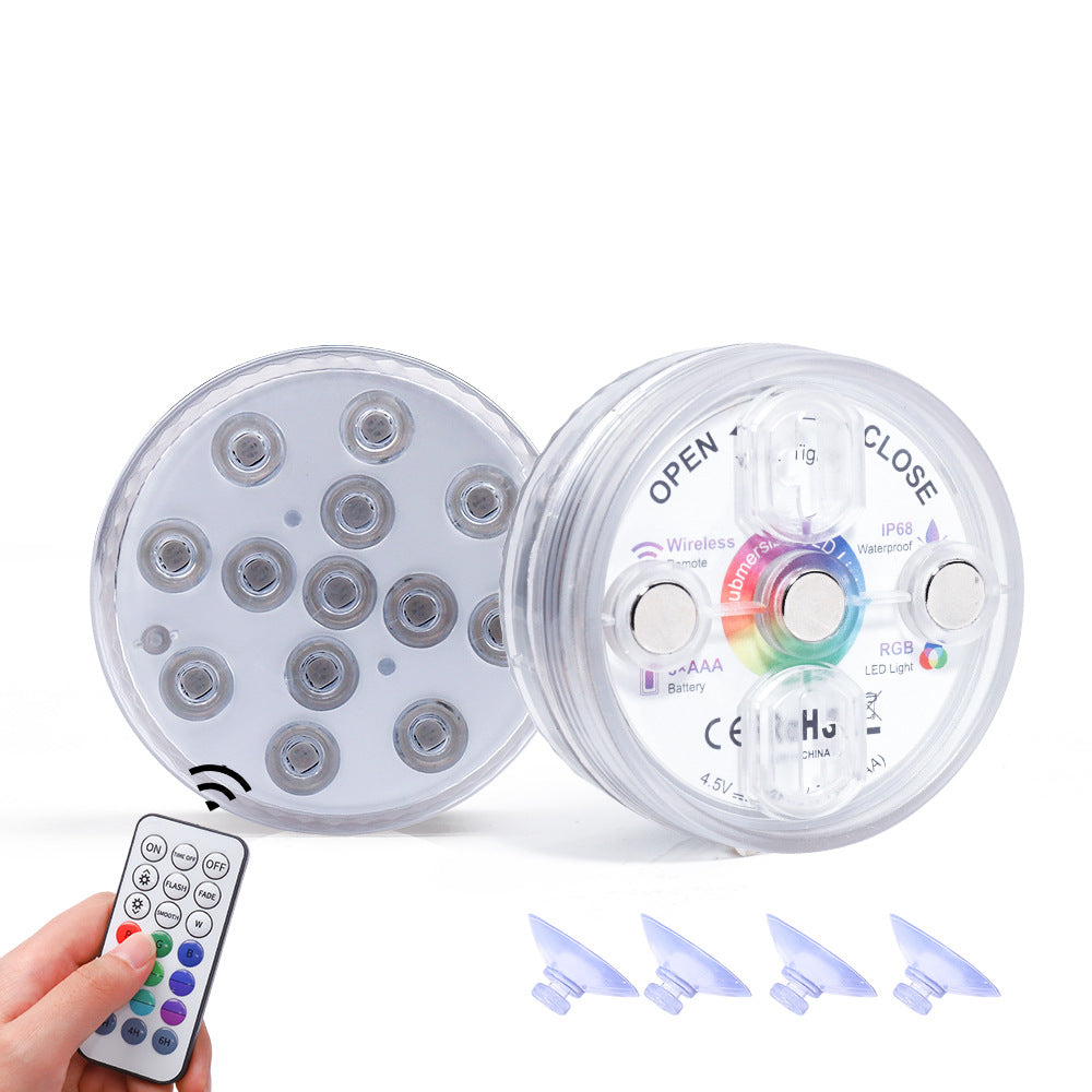 LED Diving Light RGB Colorful Infrared Waterproof Knob Decorative Light Fish Tank Light Aquatic Plant Light LED Underwater Light eprolo