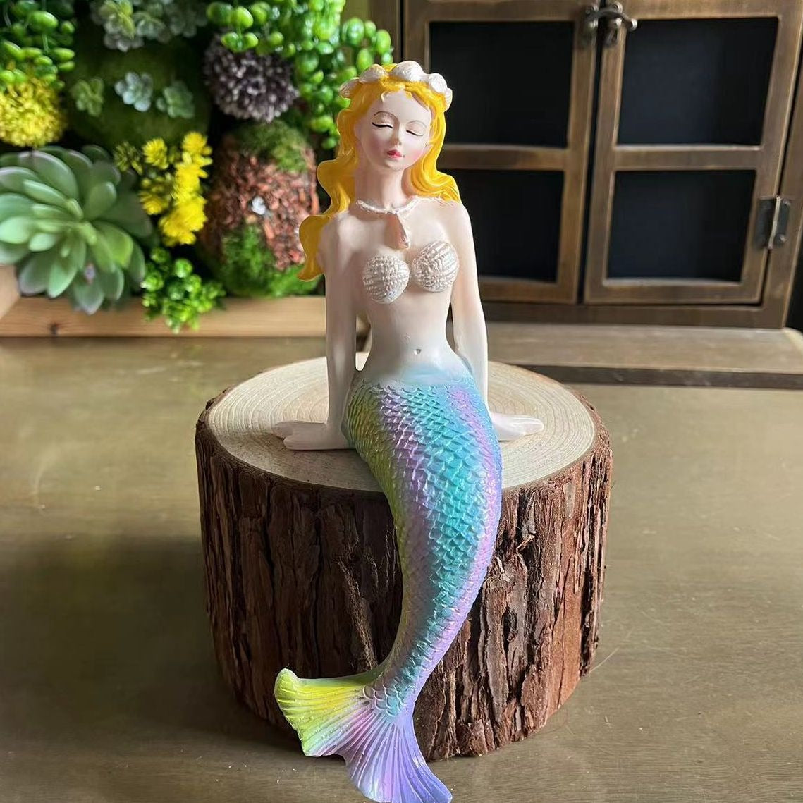 Mermaid Courtyard Decoration Decoration Decoration Decoration Pool Fish Tank Resin eprolo