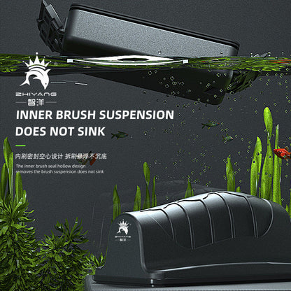 Magnetic Aquarium Fish Tank Brushes Floating Clean Glass Window Algae Scraper Cleaner Brush eprolo