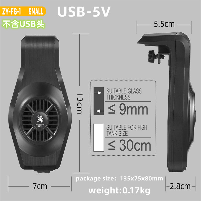 Aquarium Fish Tank Cooling Fan System Chiller Control Reduce Water Temperature Fan eprolo