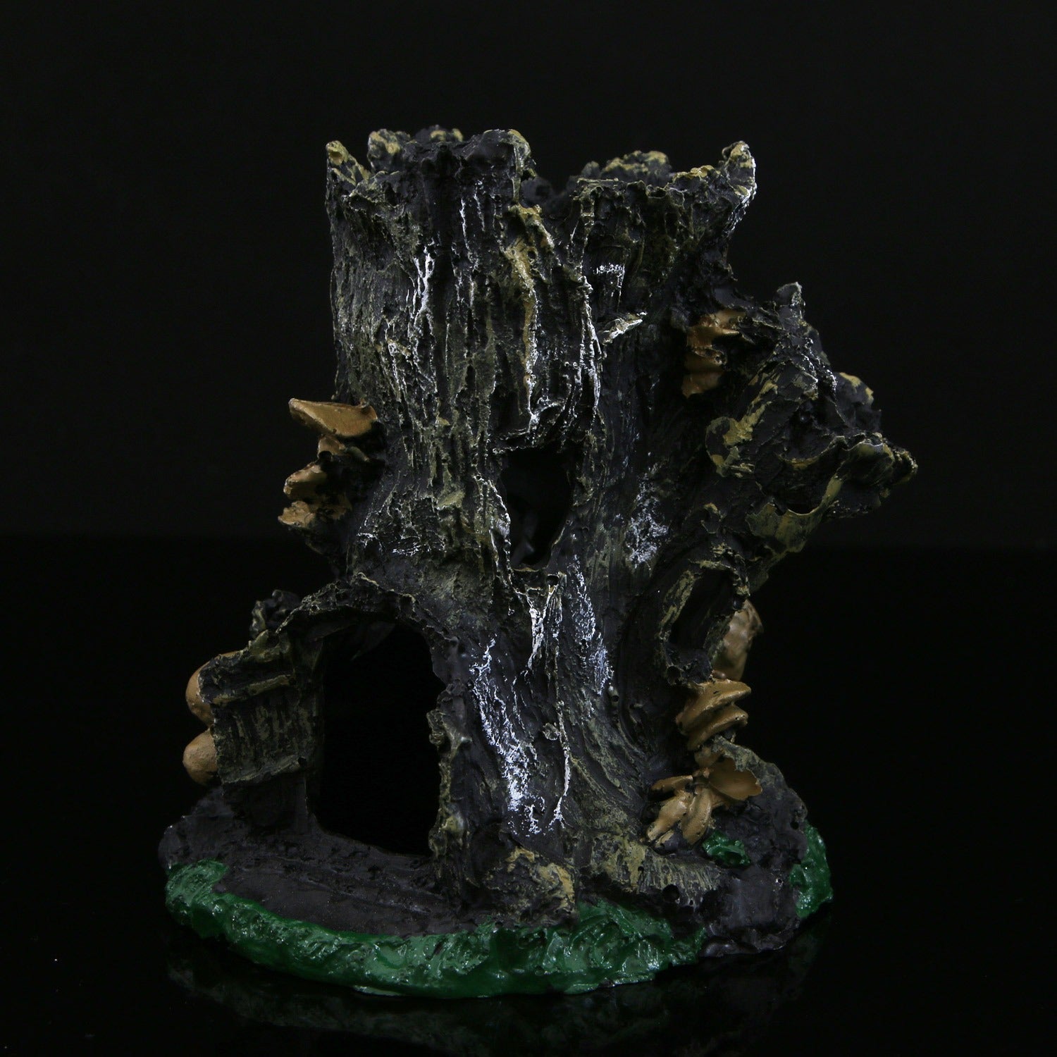 Fish tank pet shelter lizard house tree stump ornaments eprolo