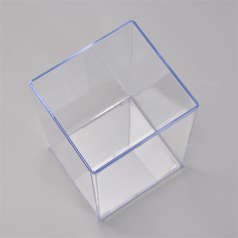 Desktop Acrylic Fish Tank – 6.2" x 6.2" x 5.9" Transparent Aquarium for Office & Home eprolo